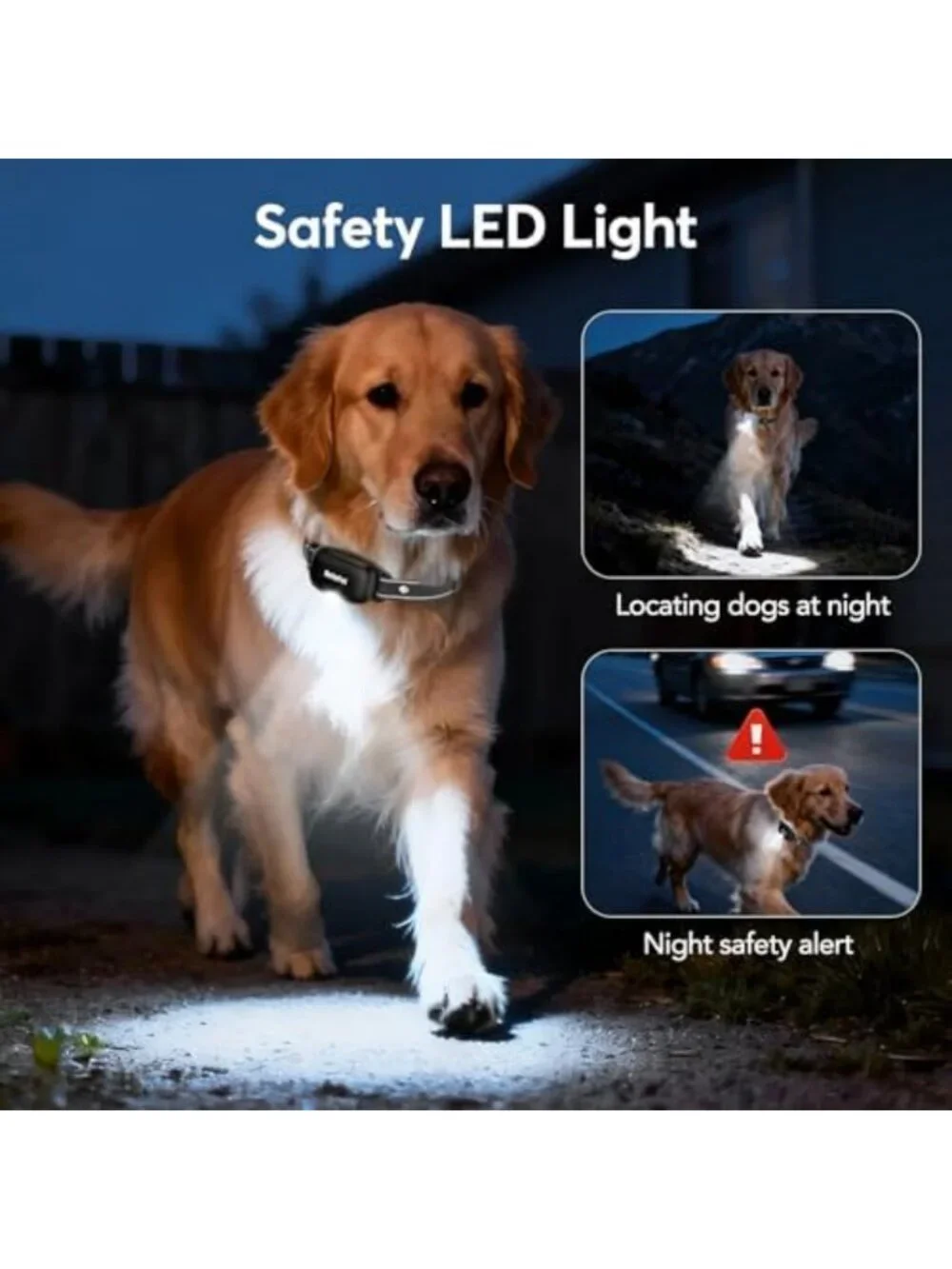 2 Pack Dog Training Shock Collar - 4500ft Remote Control, Adjustable Levels